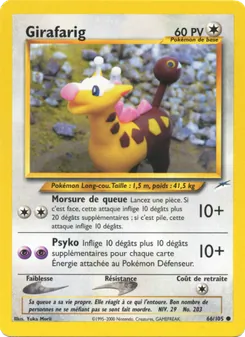 Carte Pokémon Girafarig 66 — Neo Destiny