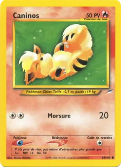 Carte Pokémon Caninos 68 — Neo Destiny