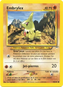 Carte Pokémon Embrylex 70 — Neo Destiny