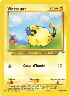 Carte Pokémon Wattouat 75 — Neo Destiny