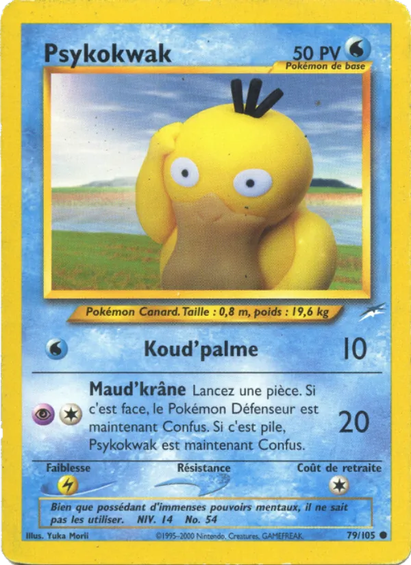 Carte Pokémon Psykokwak 79/105 de l'extension Neo Destiny