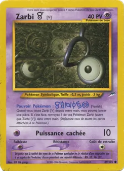 Carte Pokémon Zarbi V 89