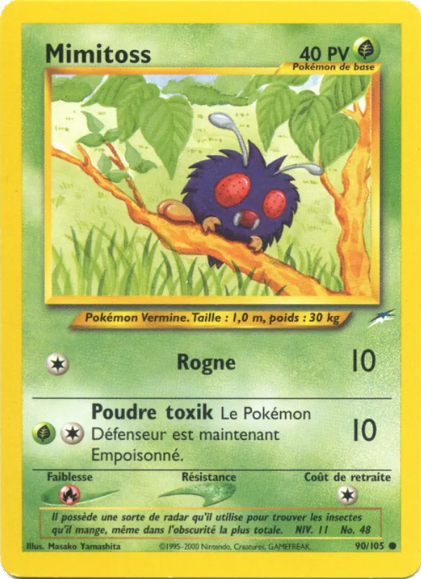 Carte Pokémon Mimitoss 90/105 de l'extension Neo Destiny