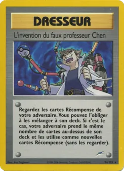 Carte Pokémon L'invention du faux professeur Chen 94