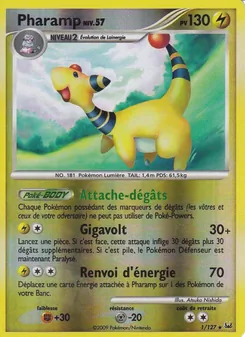 Carte Pokémon Pharamp 1 — Platine