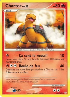 Carte Pokémon Chartor 100 — Platine