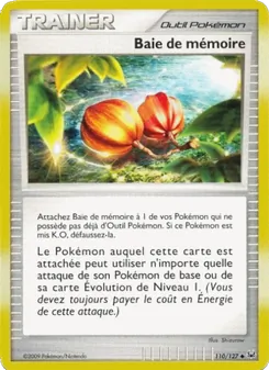 Carte Pokémon Baie de mémoire 110 — Platine
