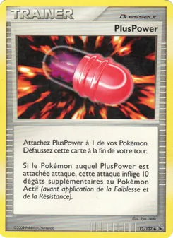 Carte Pokémon PlusPower 112 — Platine