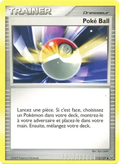 Carte Pokémon Poké Ball 113 — Platine