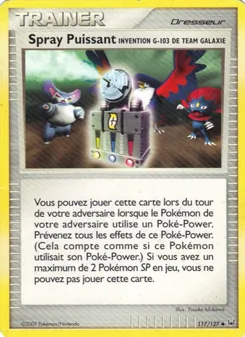 Carte Pokémon Spray Puissant Invention G-103 de Team Galaxie 117 — Platine