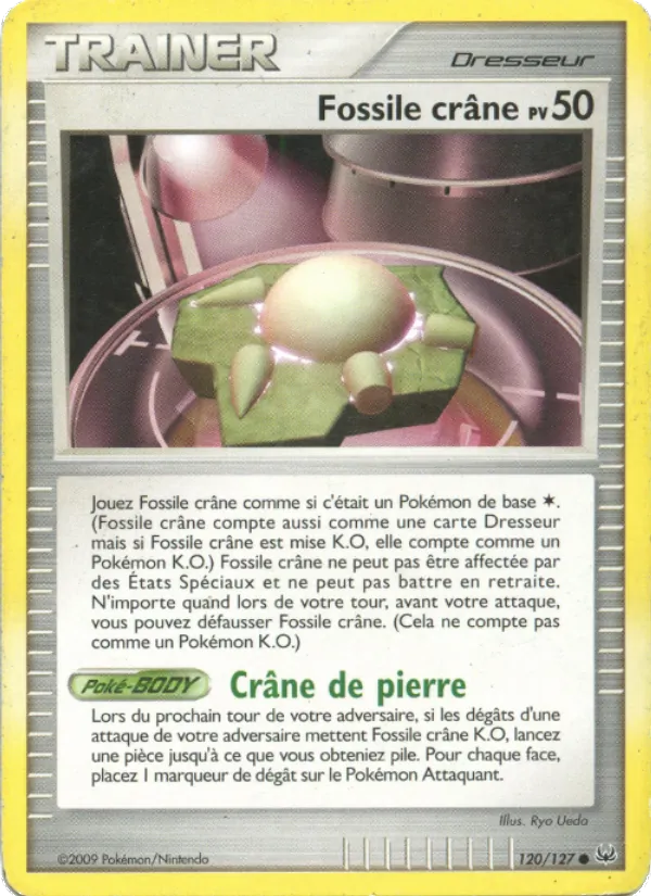 Carte Pokémon Fossile crâne 120/127 de l'extension Platine