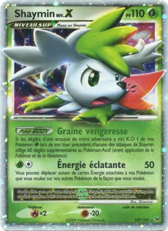 Carte Pokémon Shaymin 127 — Platine