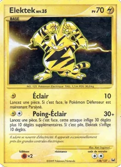 Carte Pokémon Elektek 128 — Platine