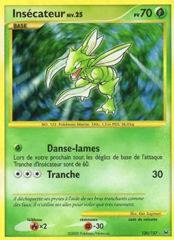 Carte Pokémon Insécateur 130 — Platine