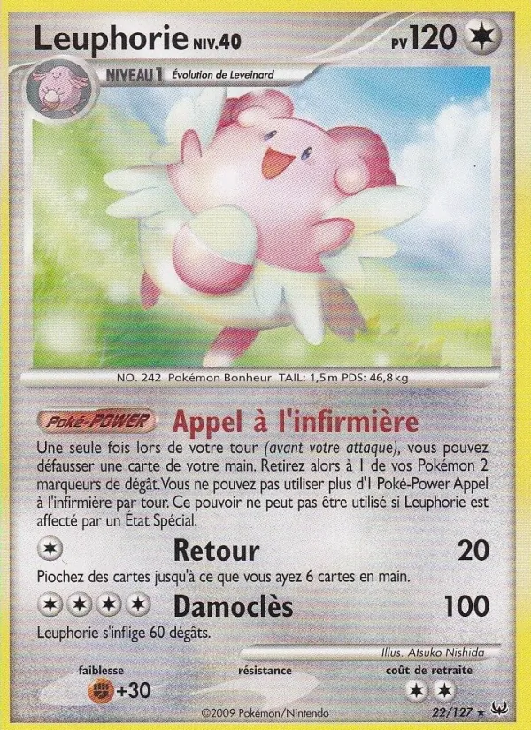 Carte Pokémon Leuphorie 22/127 de l'extension Platine