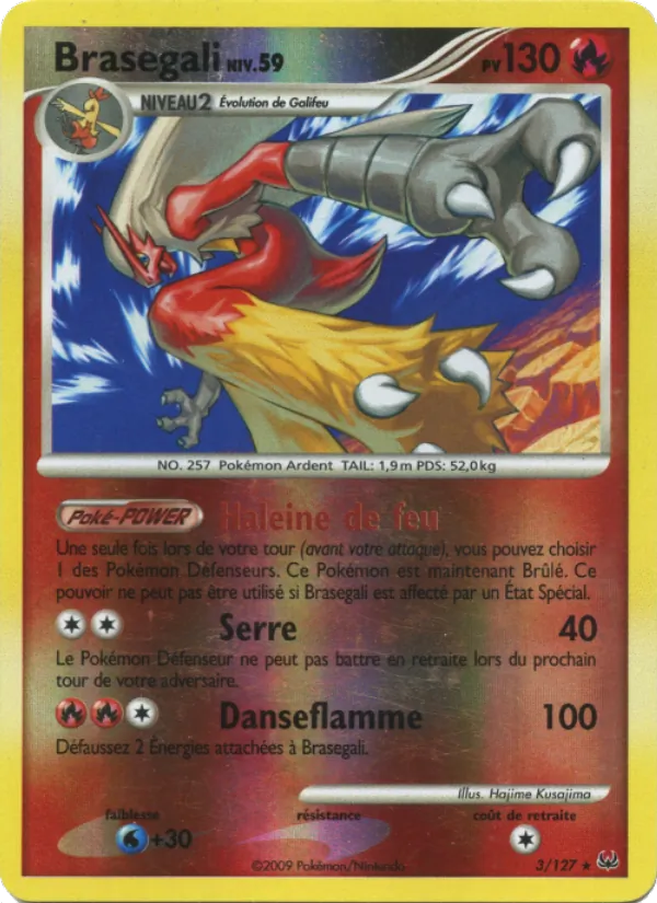 Carte Pokémon Brasegali 3/127 de l'extension Platine
