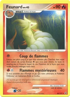 Carte Pokémon Feunard 36 — Platine