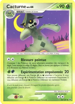 Carte Pokémon Cacturne 42 — Platine