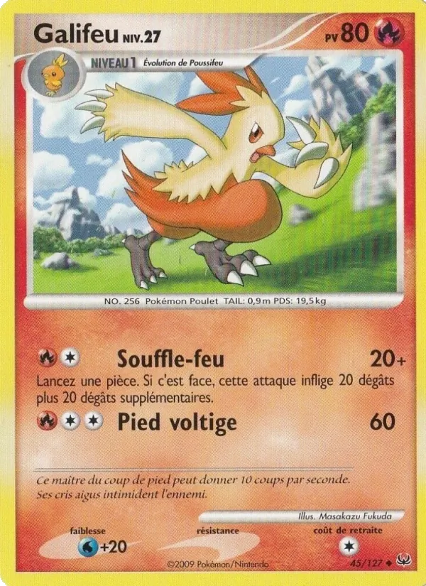 Carte Pokémon Galifeu 45/127 de l'extension Platine