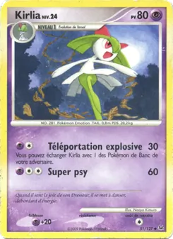 Carte Pokémon Kirlia 51