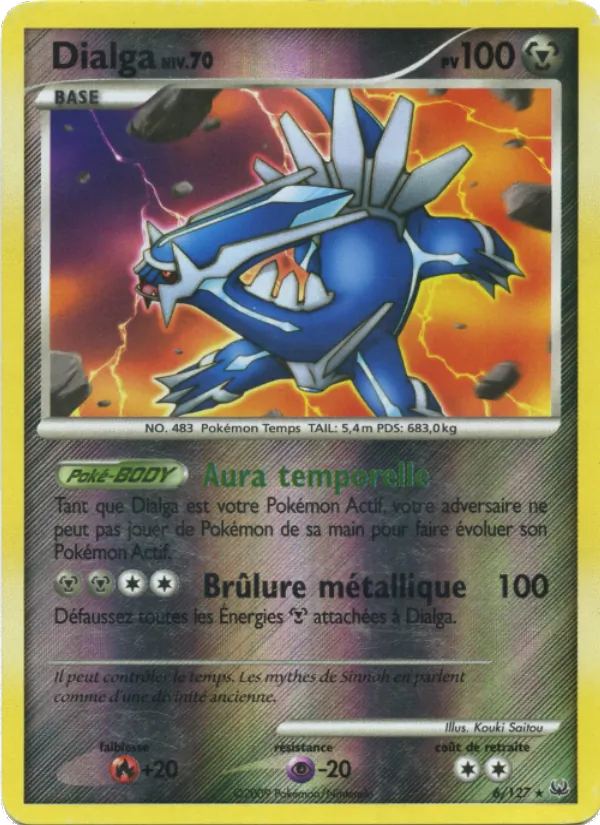 Carte Pokémon Dialga 6/127 de l'extension Platine