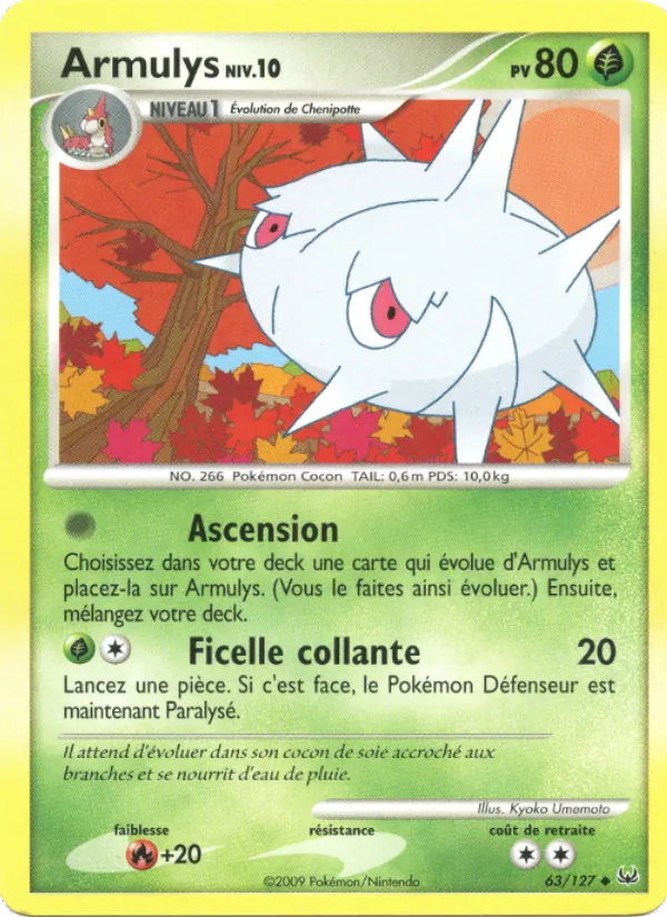 Carte Pokémon Armulys 63/127 de l'extension Platine