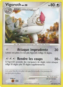 Carte Pokémon Vigoroth 64 — Platine