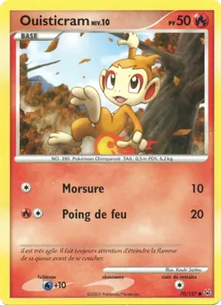 Carte Pokémon Ouisticram 70 — Platine
