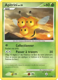 Carte Pokémon Apitrini 71 — Platine