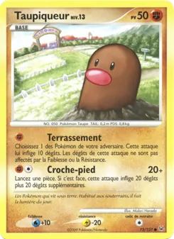 Carte Pokémon Taupiqueur 72 — Platine