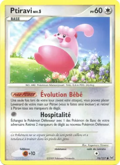 Carte Pokémon Ptiravi 76 — Platine