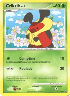 Carte Pokémon Crikzik 78 — Platine