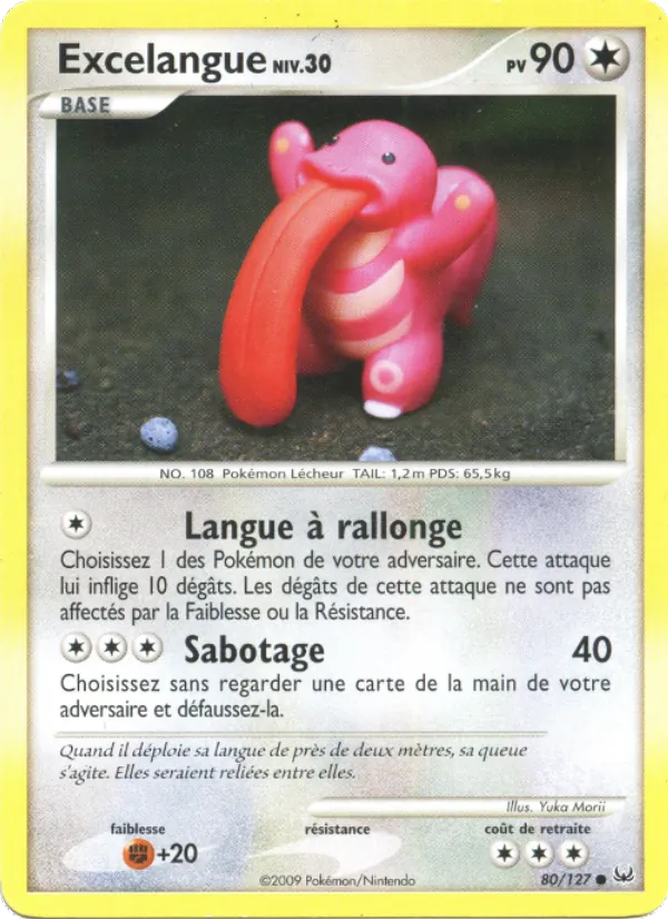 Carte Pokémon Excelangue 80/127 de l'extension Platine
