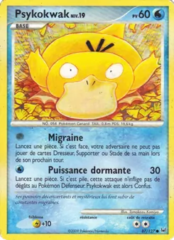 Carte Pokémon Psykokwak 87 — Platine