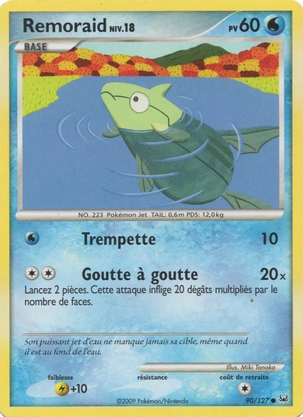 Carte Pokémon Remoraid 90/127 de l'extension Platine