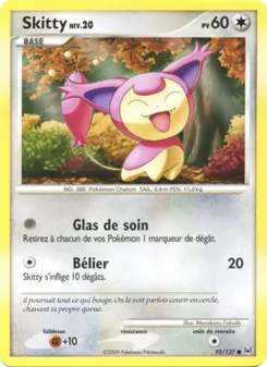 Carte Pokémon Skitty 93 — Platine