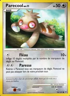 Carte Pokémon Parecool 95 — Platine