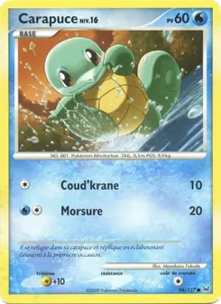 Carte Pokémon Carapuce 96 — Platine