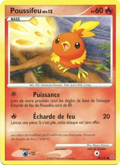 Carte Pokémon Poussifeu 99 — Platine