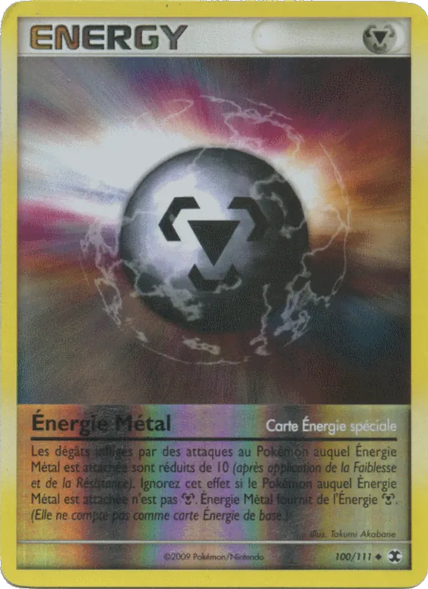 Carte Pokémon Énergie Métal 100/111 de l'extension Rivaux Émergeants