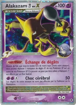 Carte Pokémon Alakazam  Niv. X 103 — Rivaux Émergeants