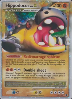 Carte Pokémon Hippodocus Niv. X 107 — Rivaux Émergeants