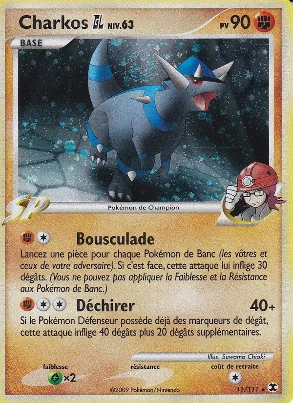 Carte Pokémon Charkos  Niv. 63 11/111 de l'extension Rivaux Émergeants