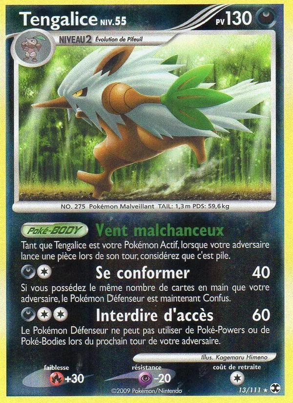 Carte Pokémon Tengalice Niv. 55 13/111 de l'extension Rivaux Émergeants