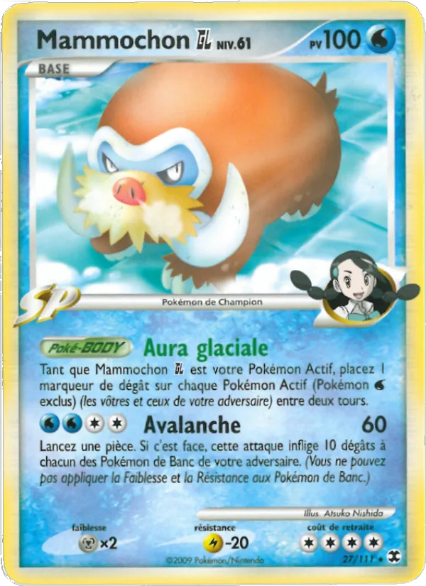 Carte Pokémon Mammochon  Niv. 61 27/111 de l'extension Rivaux Émergeants