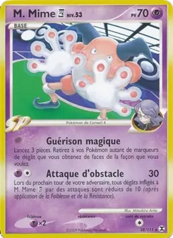 Carte Pokémon M. Mime  Niv. 53 28 — Rivaux Émergeants