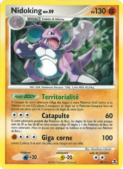 Carte Pokémon Nidoking Niv. 59 29 — Rivaux Émergeants