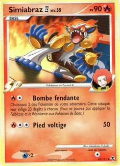 Carte Pokémon Simiabraz  Niv. 55 43 — Rivaux Émergeants