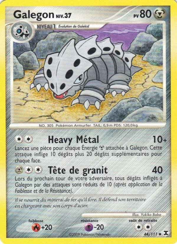 Carte Pokémon Galegon Niv. 37 44/111 de l'extension Rivaux Émergeants