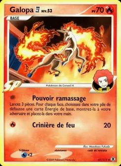 Carte Pokémon Galopa  Niv. 53 47 — Rivaux Émergeants